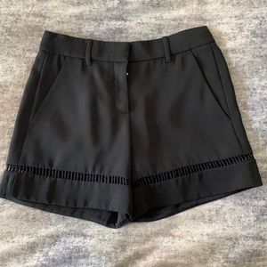 Rebecca Taylor Tailored Black Shorts